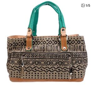 Rare Henri Bendel Raffia Bag w/DUSTBAG! Like New!